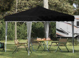 Pop-up Party Tent 195 x 195 x 245 cm Black Oxford Fabric 42019722
