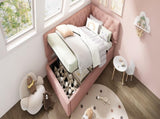 Daybed Upholstered Bed with 3FT Single Sofa Bed 90 x 190 cm, Ottoman Bed with Hydraulic N601P343711P