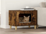 Cat House Smoked Oak 51 x 30 x 52 cm Engineered Wood 8000658