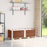 Pallet Collars 2 pcs Brown 150x50 cm Solid Wood Pine 4010300