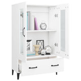 Highboard White 70x31x115 cm Engineered Wood 812555