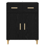 Sideboard Black oak 34 x 69.5 x 89 cm Engineered wood 880672