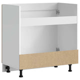 Sink Base Cabinet "Porto" Old Wood 80x46x81.5 cm Engineered Wood 853935
