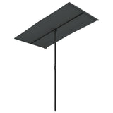 Garden Parasol with Aluminium Pole 180x110 cm Anthracite 47330