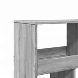 Bookcase Grey Sonoma 100x33x125.5 cm Engineered Wood 3309362