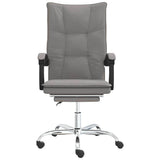 Reclining Office Chair Taupe Fabric 349749