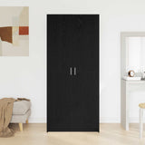 Wardrobe Black Oak 80 x 50.5 x 180 cm Engineered Wood 3333855