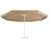 Replacement Fabric for Outdoor Parasol Taupe 515 cm 312541