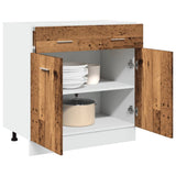 Drawer Bottom Cabinet Lyon Old Wood 80x46x81.5 cm Engineered Wood 856092