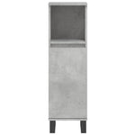 ZNTS 3 Piece Bathroom Cabinet Set Concrete Grey Engineered Wood 3187801