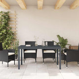Patio Table Anthracite 180 x 80 x 74 cm Powder-Coated Steel 42010362