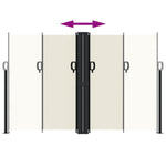 Retractable Side Awning Cream 160x1200 cm 4004820