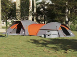 Camping Tent 5-Person Grey and Orange Waterproof 4009589