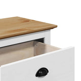 Hallway Bench BODO White and Brown 114x40x45 cm 4016870