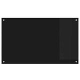 Kitchen Backsplash Black 100 x 60 cm Tempered Glass 42018043