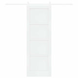 Sliding Door White 73.5 x 211 cm Solid Pine Wood 3333245