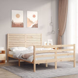 Bed Frame without Mattress 140x200 cm Solid Wood 3195026