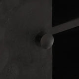 TV Cabinet Black 110x30x40 cm Solid Wood Mango and Iron 372007