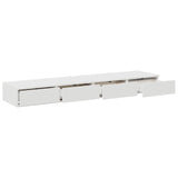 ZNTS Bedside Tables White Engineered wood 150 x 36.5 x 16.5 cm Drawers 866955
