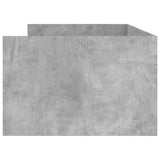 Bed Frame Concrete grey Engineered wood Small Single Bed Frame 3207360