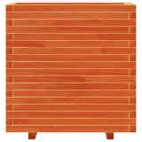 Garden Planter Wax Brown 70x40x72 cm Solid Wood Pine 3282631