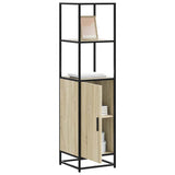 Highboard Sonoma Oak 35.5x35x139 cm Engineered Wood and Metal 849045
