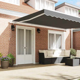 Awning Frame Manual White 400 x 300 cm Aluminium 143046