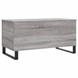 ZNTS Coffee Table Grey Sonoma 90x44.5x45 cm Engineered Wood 830986