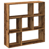 Room Divider Bookcase Old Wood 102x29x103.5 cm Engineered Wood 858055