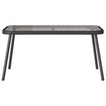 Garden Dining Set 2 pcs Black Poly Rattan 3328646
