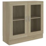 Vitrine Cabinet Sonoma Oak 82.5x30.5x80 cm Engineered Wood 802744