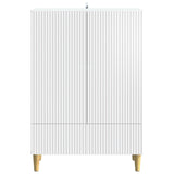 Sideboard with Drawer White 66 x 34.5 x 95 cm Engineered Wood 894665
