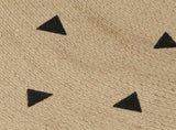 Handmade Rug Jute with Triangle Print 150 cm 133691