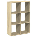 Room Divider Bookcase Sonoma Oak 69.5x29x103.5 cm Engineered Wood 858014