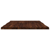 Live Edge Table Top 90 x 80 x 3.5 cm Rectangular Dark Brown 938638