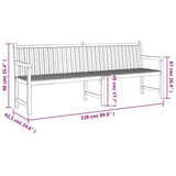 Garden Bench Warm Teak Wood Fine Sanded Teak Hardwood Large 316624