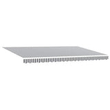 Manual Retractable Awning Anthracite&White 500x300 cm 3216033
