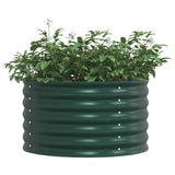 Raised Bed Green 80 x 80 x 44 cm Steel 42008131
