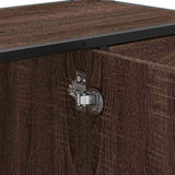Bathroom Sink Cabinet Brown Oak 80x33x60 cm Engineered Wood 849283