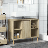 Bathroom Cabinet Sonoma Oak 80x33x60 cm Engineered Wood 857131