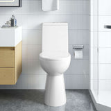 Rimless Toilet 7 cm Extra Height Soft Close Ceramic White 145779