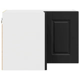 Wall Corner Cabinet PORTO Black 57 x 57 x 40 cm Engineered Wood 885306