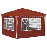 Pop-up Party Tent 288 x 288 x 245 cm Terracotta Oxford Fabric 42019776