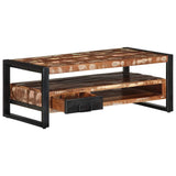 Coffee Table Multicolour 90x50x36 cm Solid Wood Reclaimed 4013558