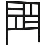 Bed Frame without Mattress Black Small Single Solid Wood Pine 3193040