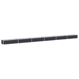 Raised Garden Bed Anthracite 600 x 40 x 24 cm cold-rolled steel 8006378