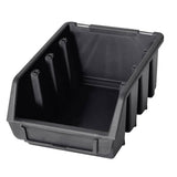96 Piece Storage Bin Kit with Wall Panels Red and Black 150807