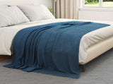 Throw Blankets 24 pcs Navy Blue 200 x 150 cm Fleece 42017102