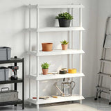 Shelving Unit 5-Tier 100 x 40 x 177 cm PP White 8011754