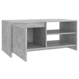 Coffee Table Concrete Grey 102x50x45 cm Engineered Wood 809831